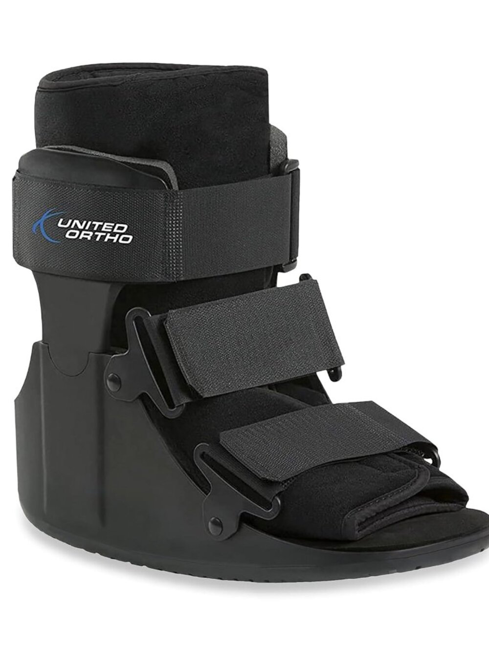 United Ortho USA14015 Short Cam Walker Fracture Boot, Medium, Black